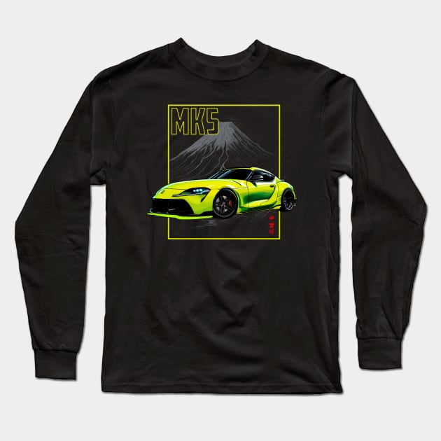 Fluorescent Yellow MK5 Long Sleeve T-Shirt by Kid Relic